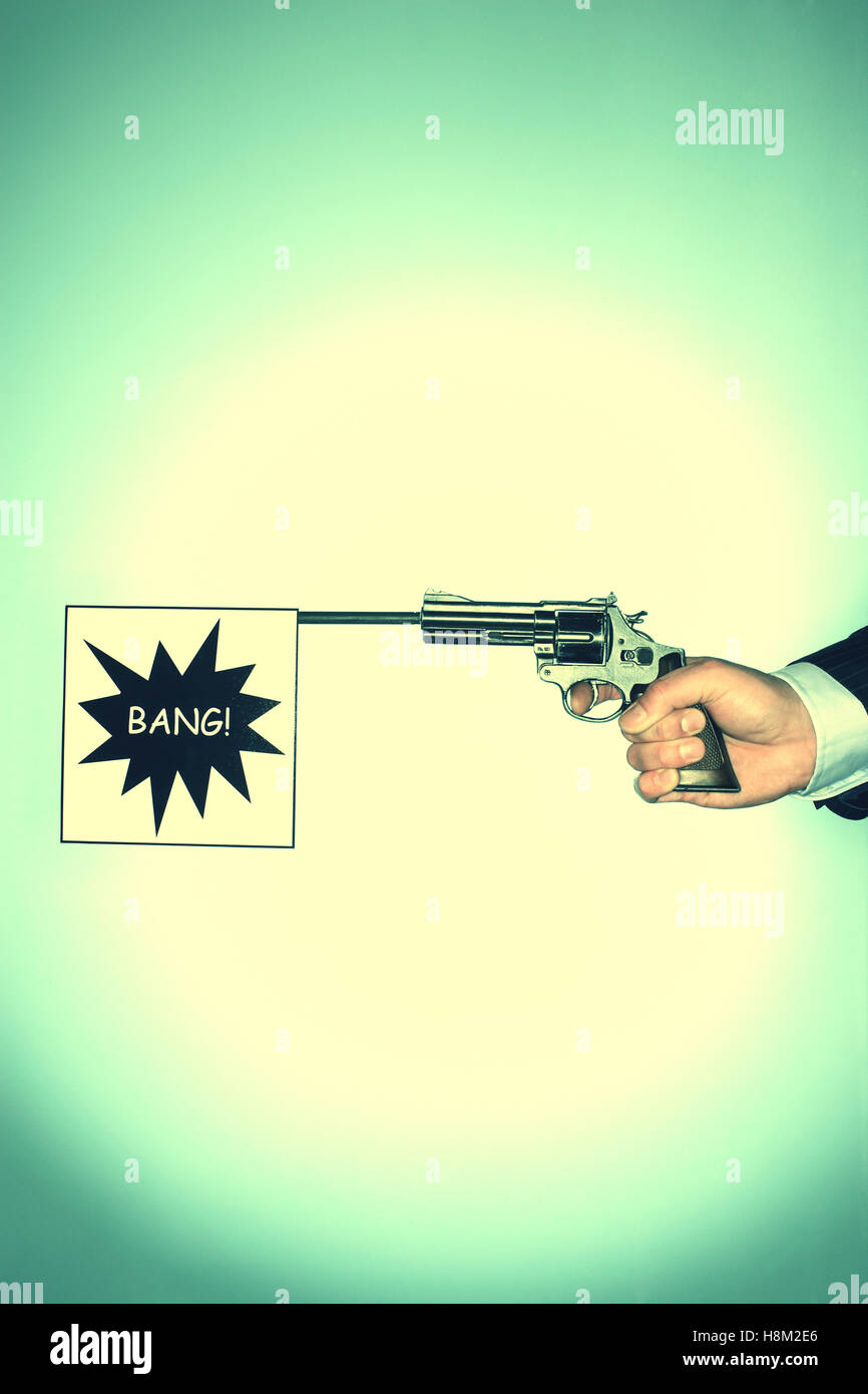 Bang Gunshot Banque D'Images