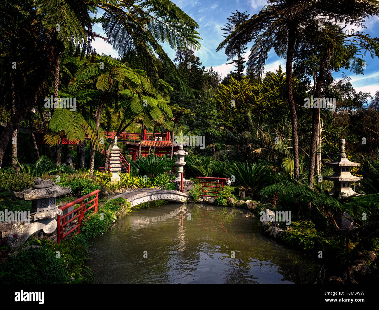 Jardin Tropical de Monte Palace à Funchal, Madeira, Portugal Banque D'Images
