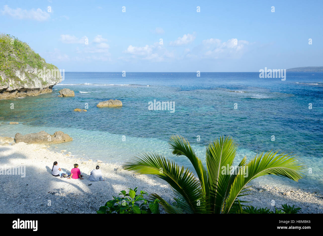 Coral Beach, Avatele, Niue, le Pacifique Sud, l'Océanie Banque D'Images