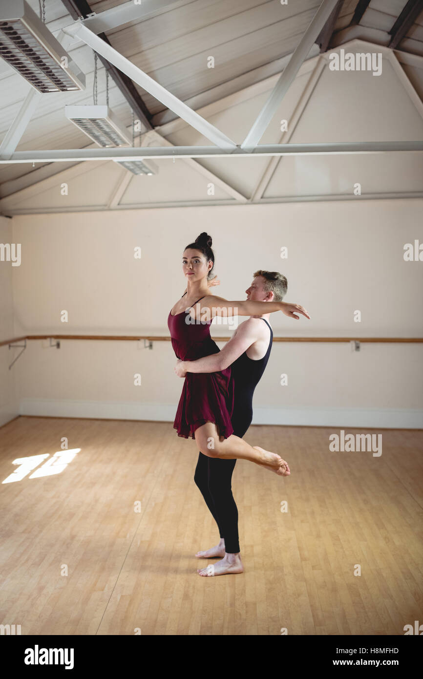 Partenaires Ballet practicing ballet dance Banque D'Images