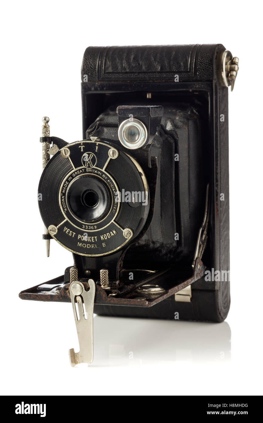 Vest Pocket Kodak modèle B vintage camera, produit par la société Eastman Kodak 1925 - 1934 Banque D'Images