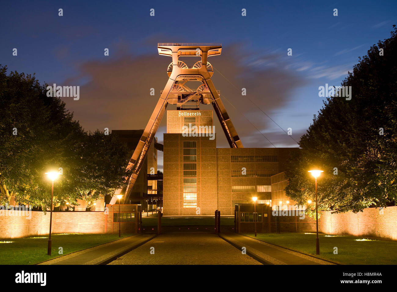 L'Allemagne, la Ruhr, Essen, monument de l'industrie Zeche Zollverein XII de l'arbre, l'arbre, tour. Banque D'Images