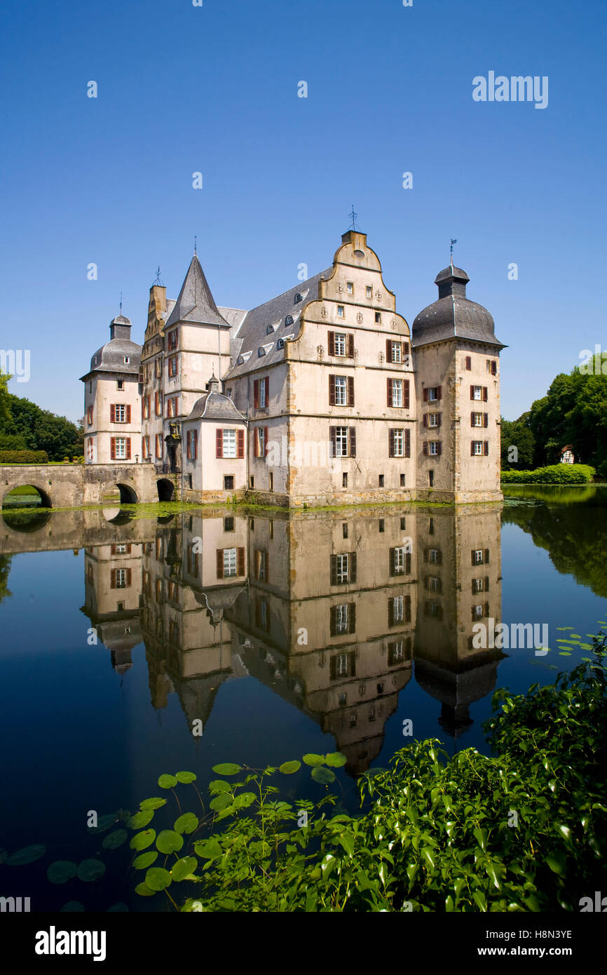 L'Allemagne, la Ruhr, Dortmund, château à douves Bodelschwingh. Europa, Deutschland, Nordrhein-Westfalen, Ruhr, Dortmund, a été Banque D'Images