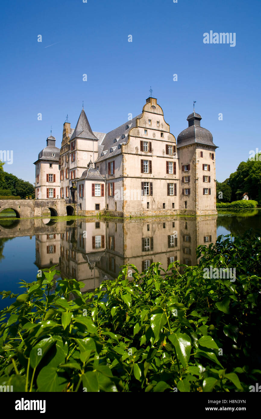 L'Allemagne, la Ruhr, Dortmund, château à douves Bodelschwingh. Europa, Deutschland, Nordrhein-Westfalen, Ruhr, Dortmund, a été Banque D'Images