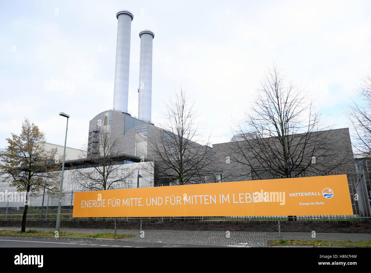 De l'énergie appartenant à l'État suédois Vattenfall plant in Berlin, Allemagne UE KATHY DEWITT Banque D'Images