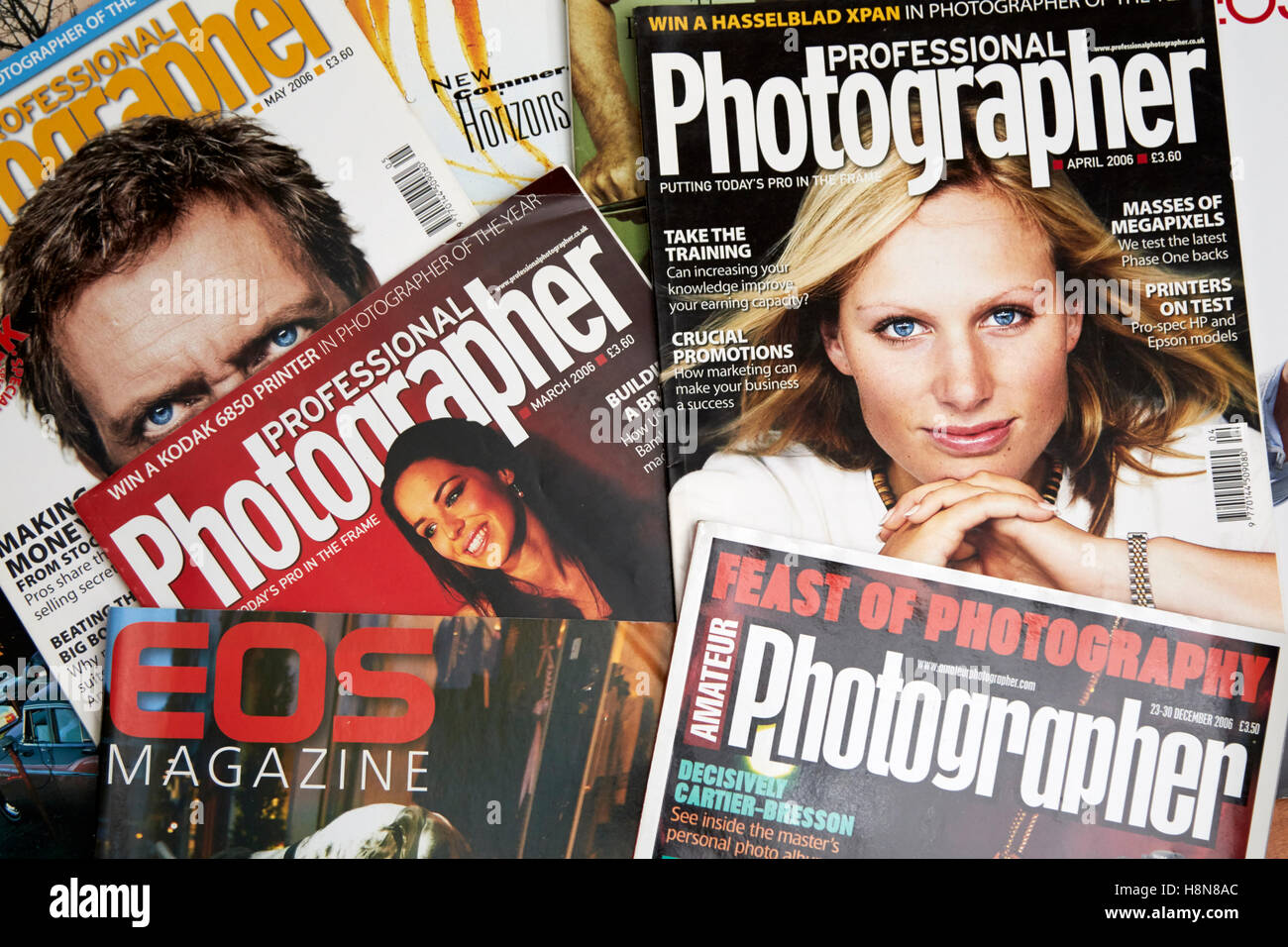Magazines photo au Royaume-Uni Banque D'Images