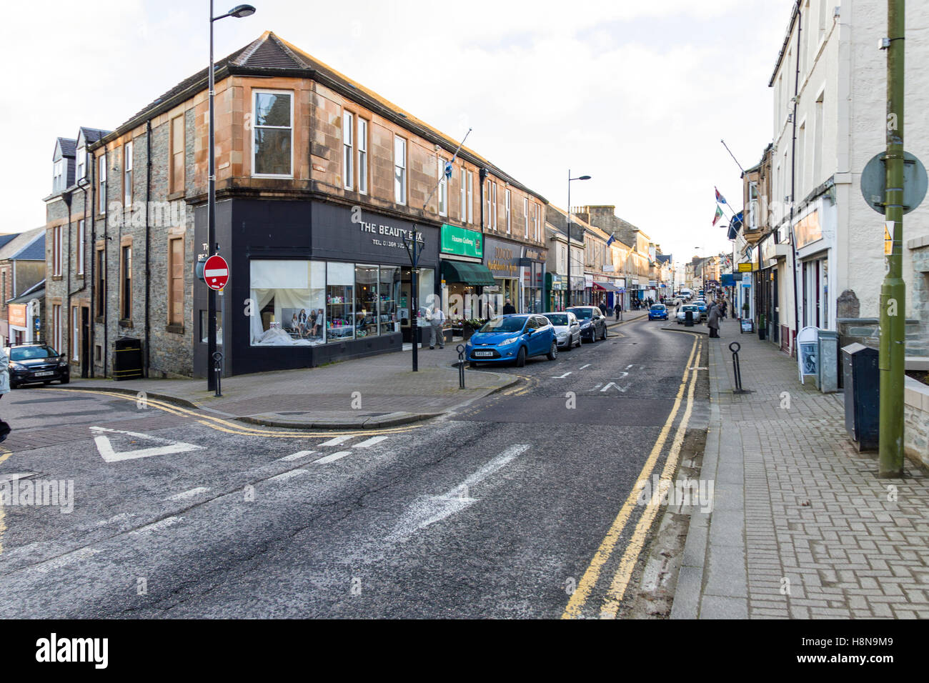 High Street Dunoon, Argyll Street, Dunoon, ARGYLL & BUTE, Ecosse, UK Communiqué de modèle : N° des biens : Non. Banque D'Images