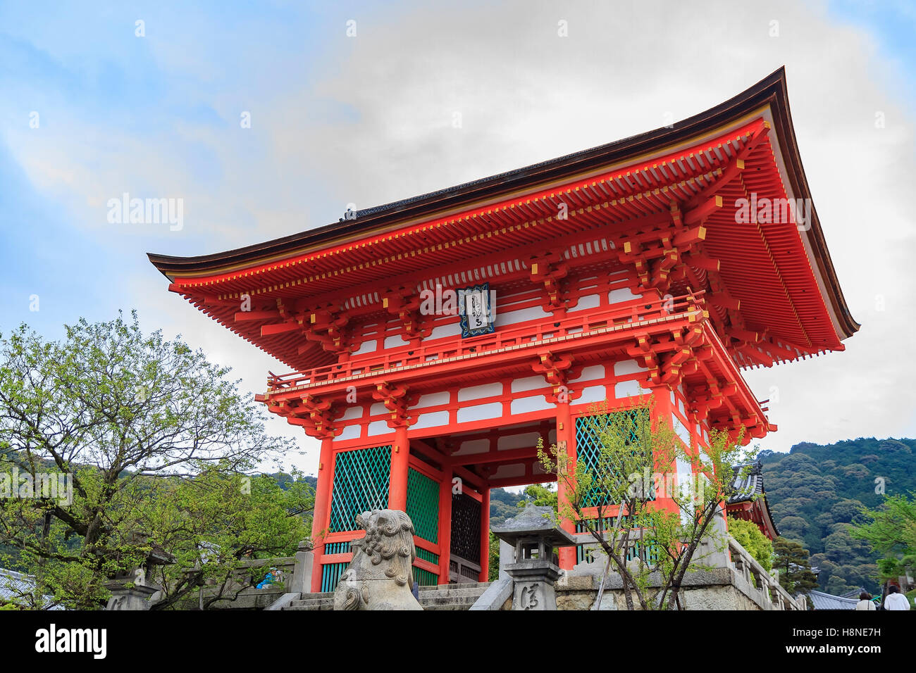 Le célèbre temple Kiyomizu dera temple de Kyoto, Japon Banque D'Images