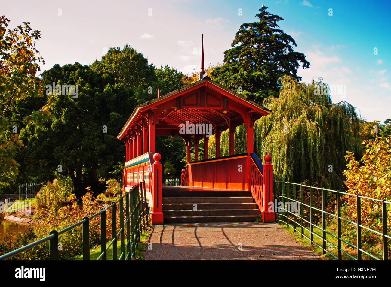 Approche de la Swiss Bridge Banque D'Images