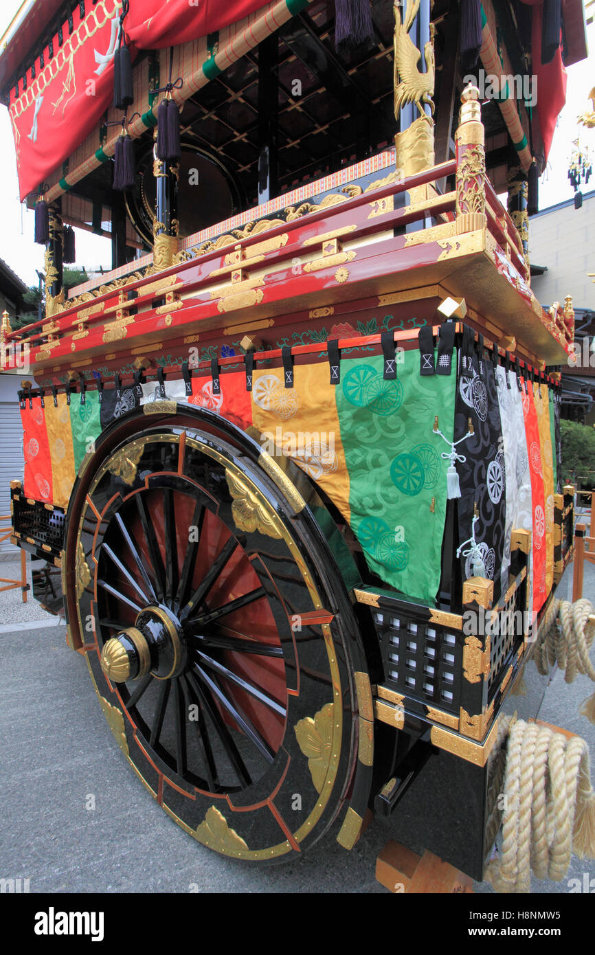 Le Japon, Gifu, Takayama, festival, float, yatai, Banque D'Images