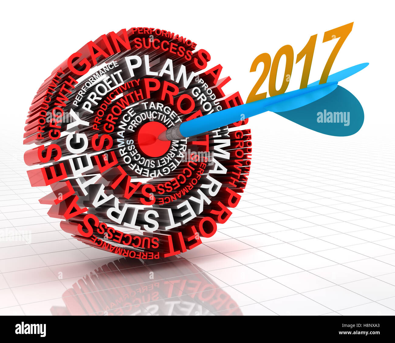 Cible affaires 2017 Banque D'Images