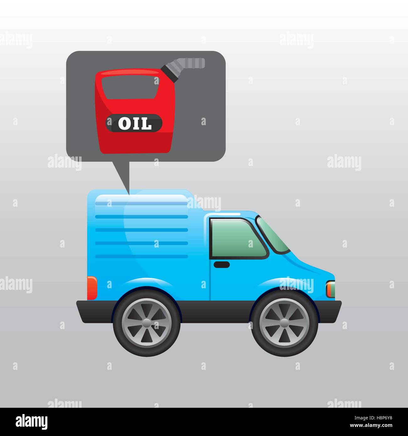 Mini truck déshydratante icône huile vector illustration eps 10 Illustration de Vecteur