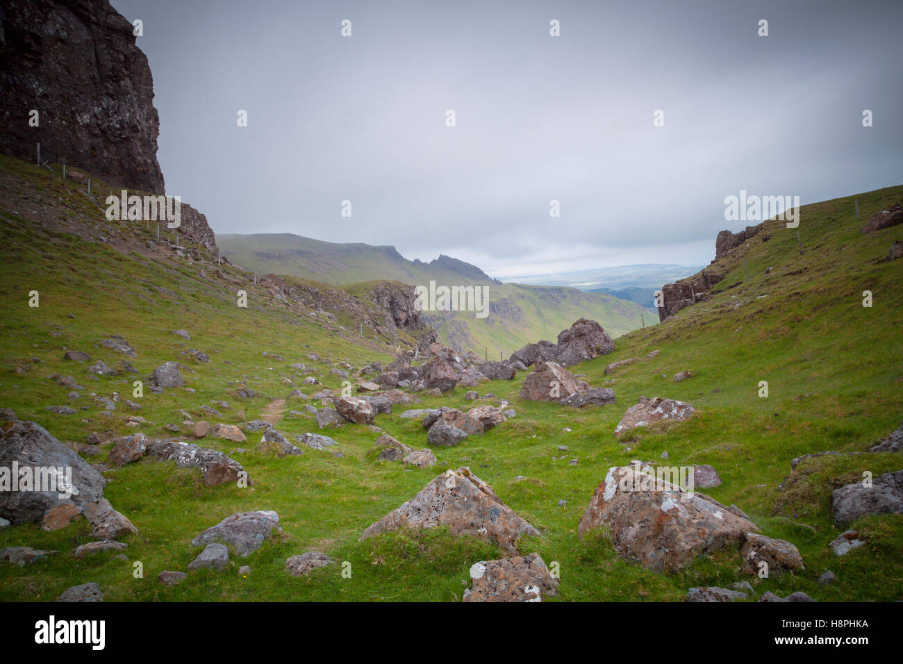 Trotternish paysage, Ile de Skye, Ecosse Banque D'Images
