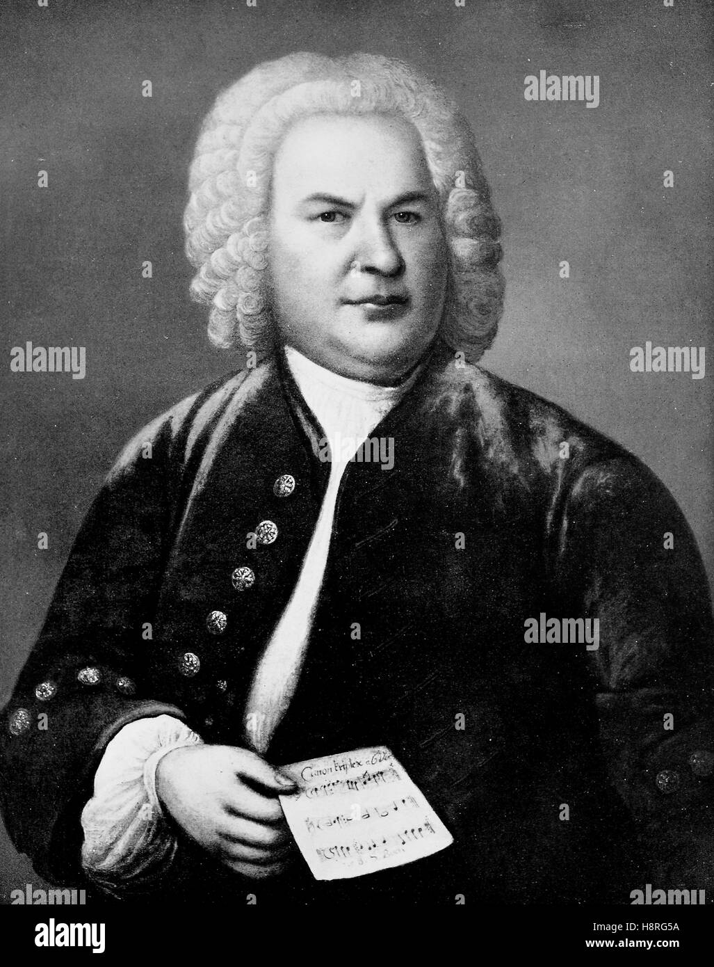 Johann Sebastian Bach était un compositeur et musicien de l'époque Baroque Banque D'Images