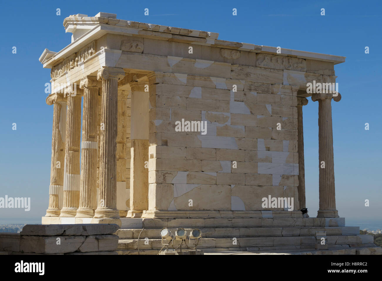 Temple d'Athéna Nike à l'Acropole, Athènes, Grèce Banque D'Images