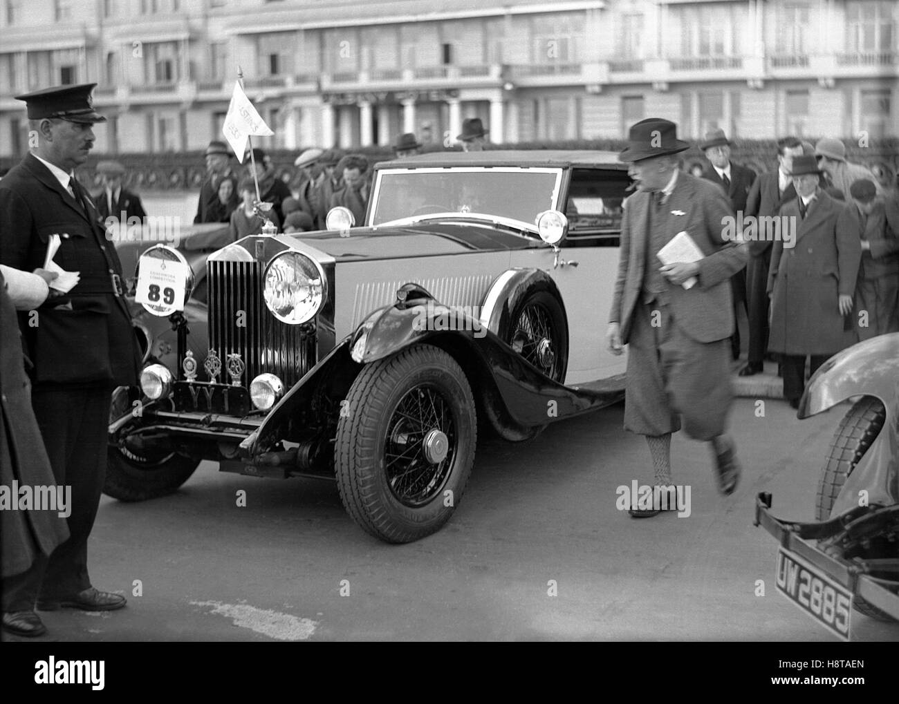 RAC RALLY 1933 Carrosseries COMP ROLLS ROYCE HASTINGS Banque D'Images