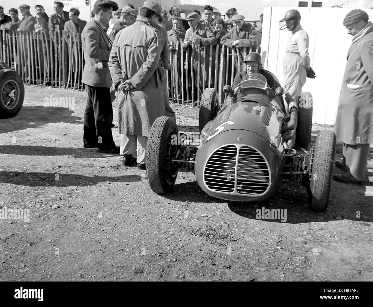 1953 GOODWOOD DE GRAFFENRIED MASERATI PLAQUE PADDOCK Banque D'Images