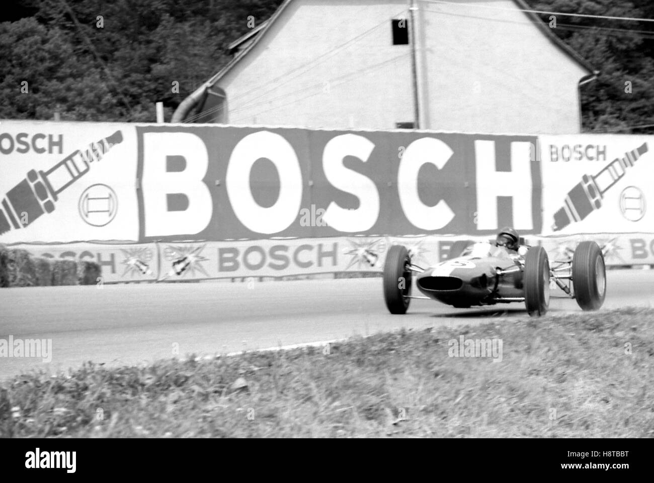 La solitude 1963 GP LOTUS JIM CLARK 252 Banque D'Images