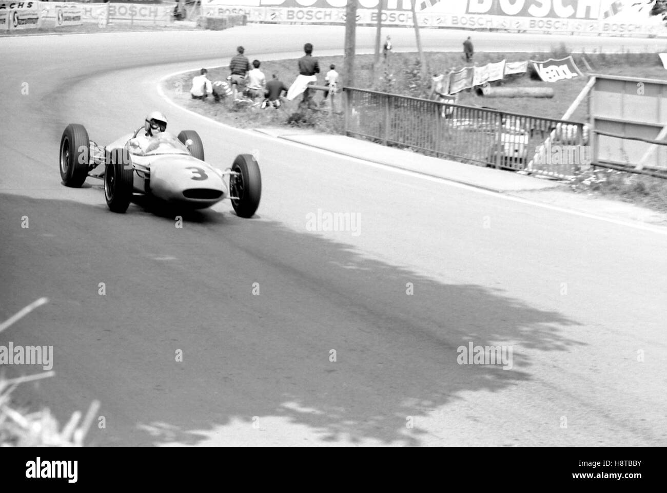 La solitude 1963 JIM HALL GP UDT LAYSTALL LOTUS 24 Banque D'Images