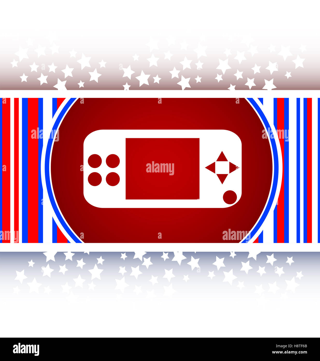 Contrôleur de jeu web icon, bouton Banque D'Images