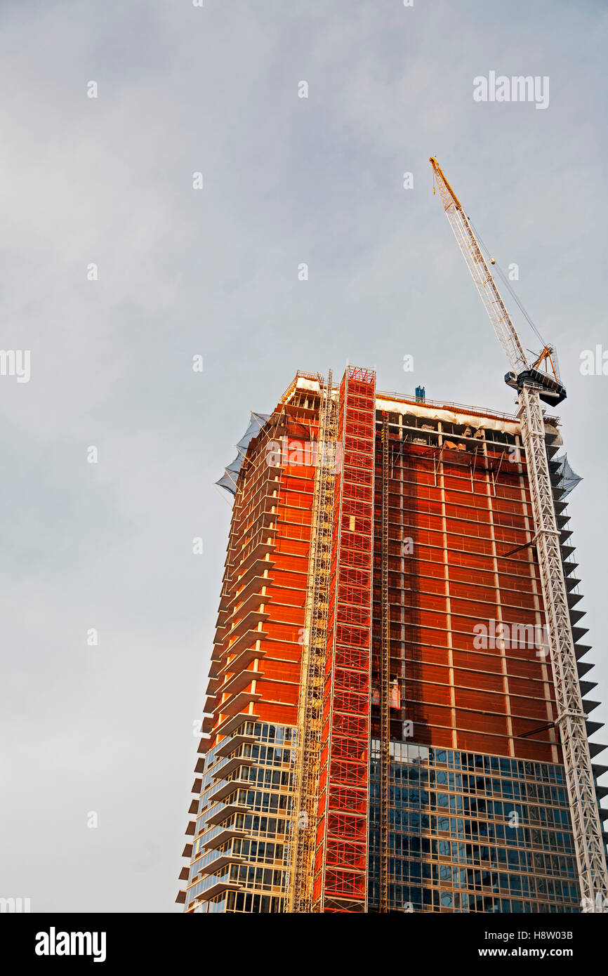 Gratte-ciel en construction, Brooklyn, New York, USA Banque D'Images