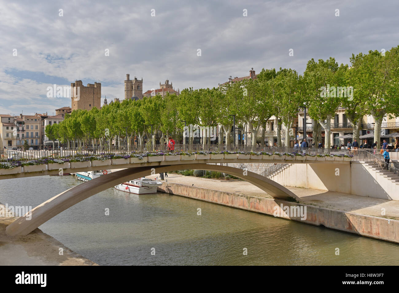 Canal de la Robin à Narbonne Banque D'Images