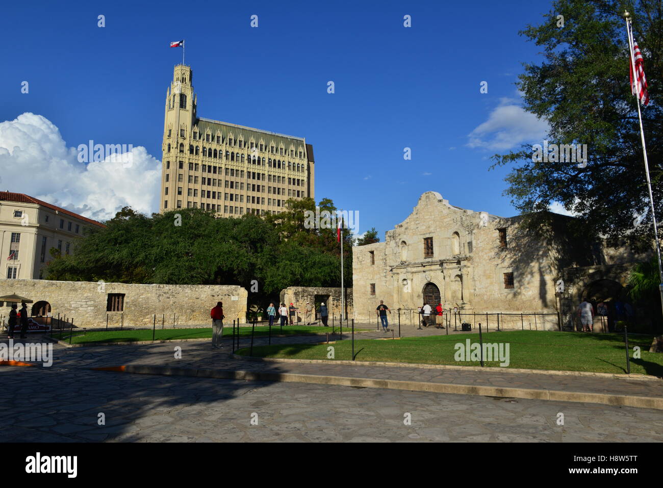L'Alamo à San Antonio au Texas. Banque D'Images