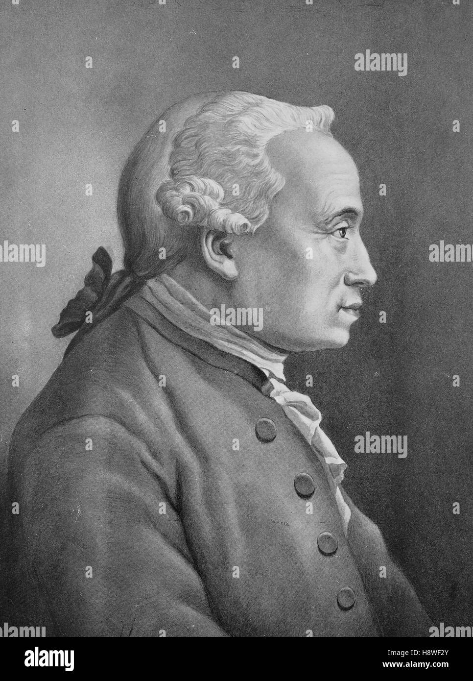 Emmanuel Kant est un philosophe allemand Banque D'Images