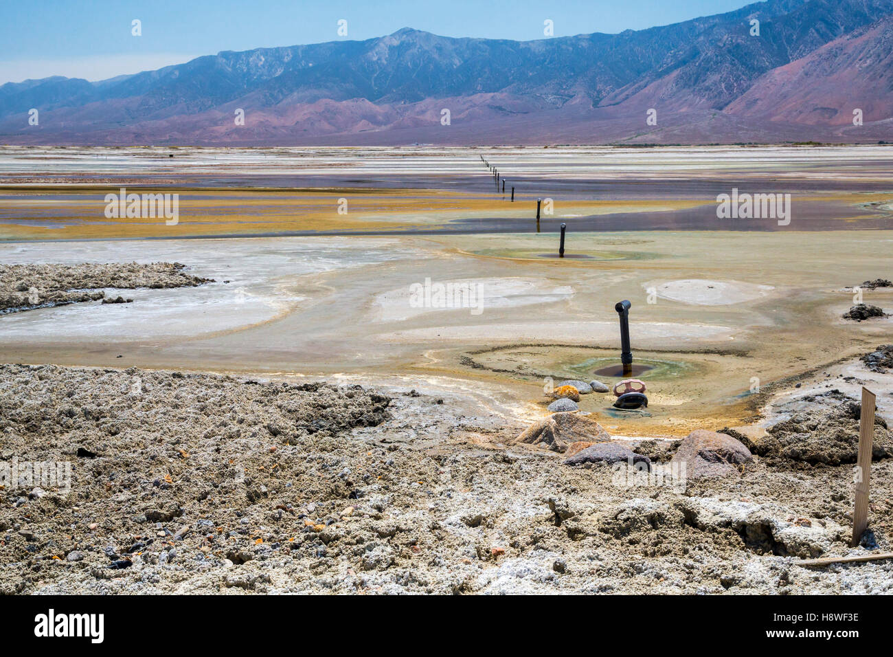 Keeler, Californie - Owens Lake. Banque D'Images