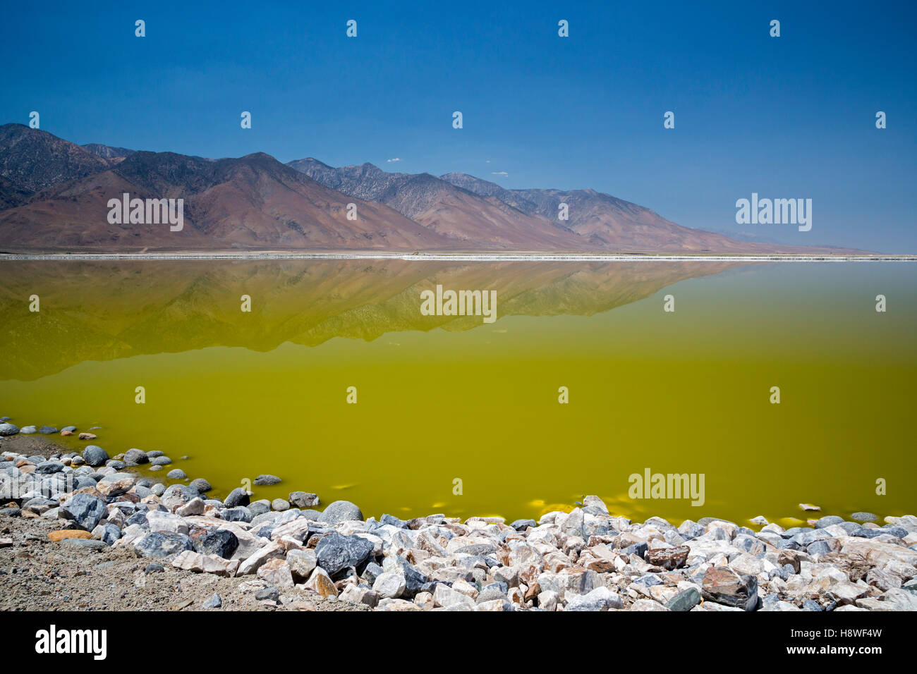 Keeler, Californie - Owens Lake. Banque D'Images