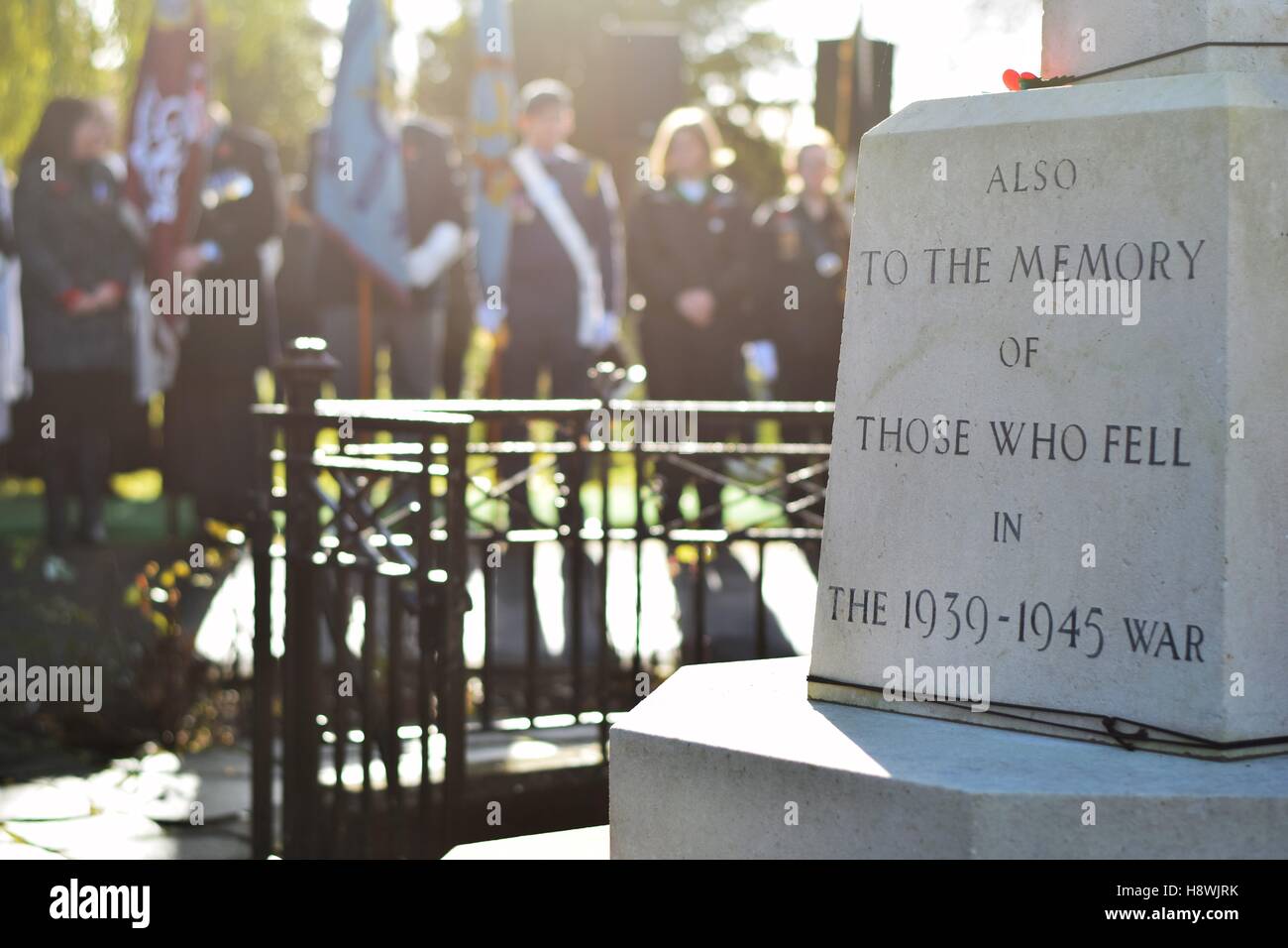 Remembrance Day 2016 dans le centre-ville de Banbury, Banbury, UK Banque D'Images