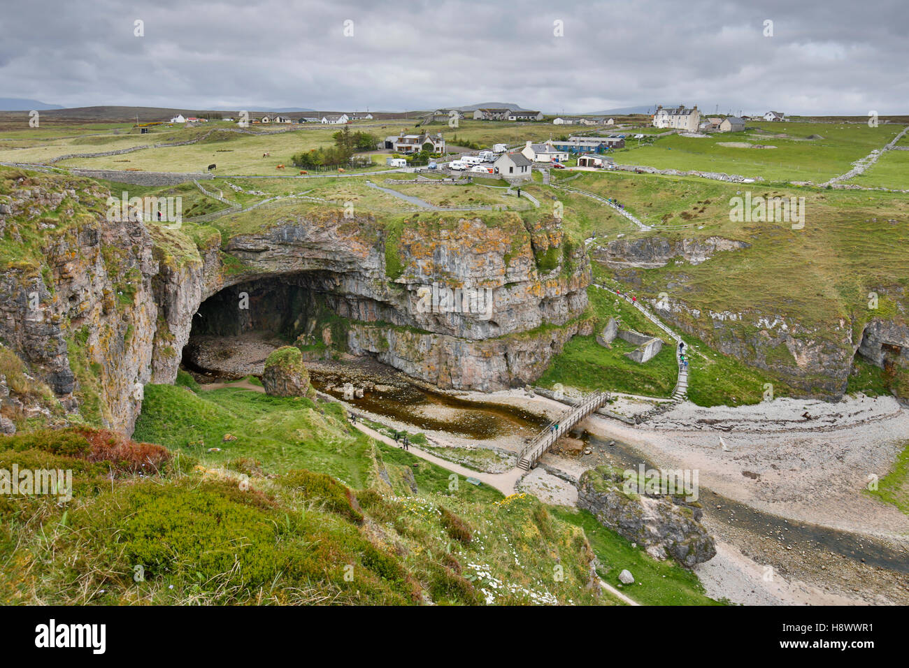 Durness Smoo Cave ; ; Sutherland ; Écosse ; UK Banque D'Images