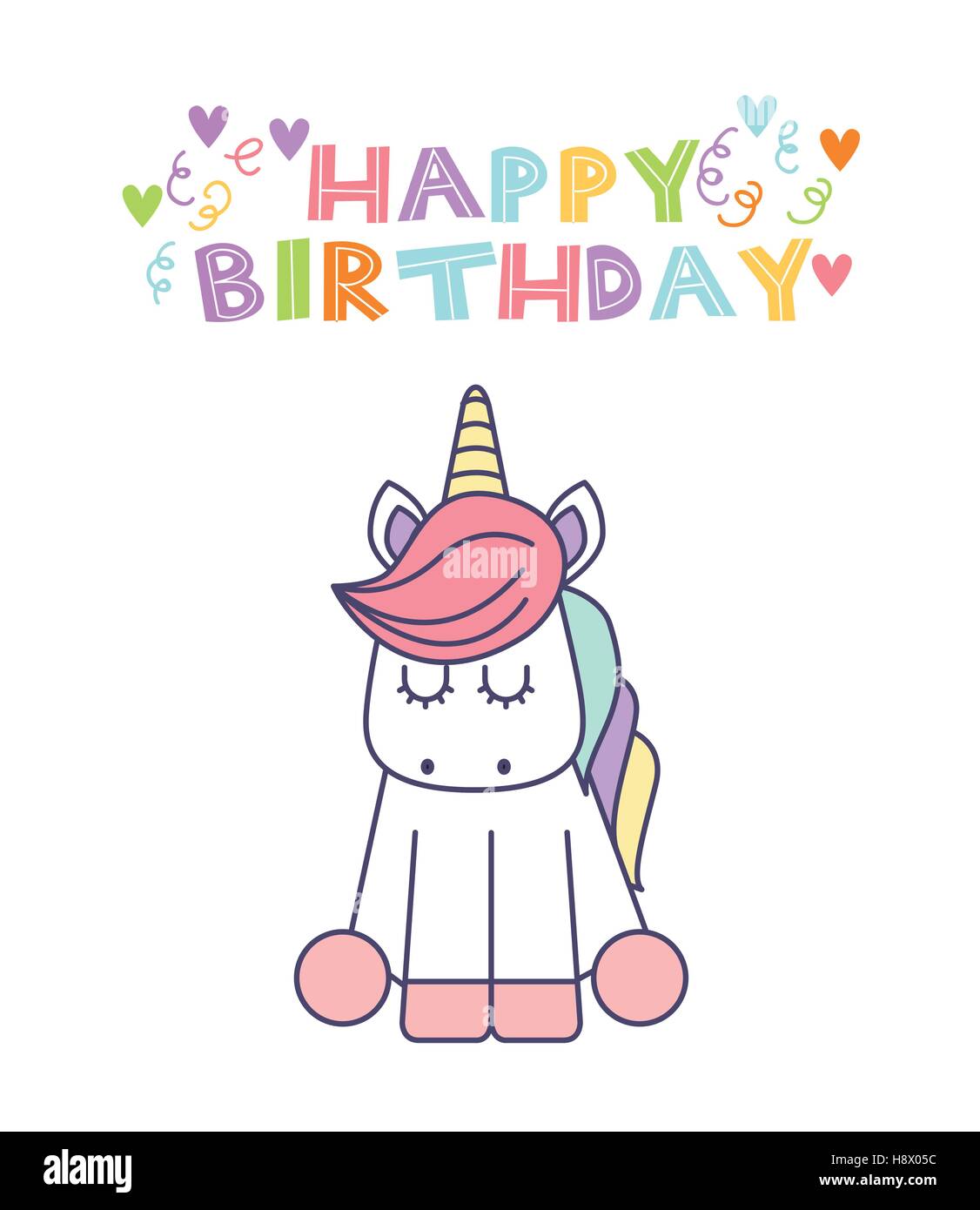 Joyeux Anniversaire Carte Avec Cute Icone Unicorn Sur Fond Blanc Design Colore Vector Illustration Image Vectorielle Stock Alamy Joyeux Anniversaire Carte Avec Cute Icone Unicorn Sur Fond Blanc Design Colore Vector Illustration Image Vectorielle Stock Alamy