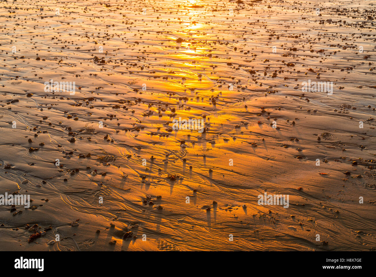 Sable de réflexion Banque D'Images