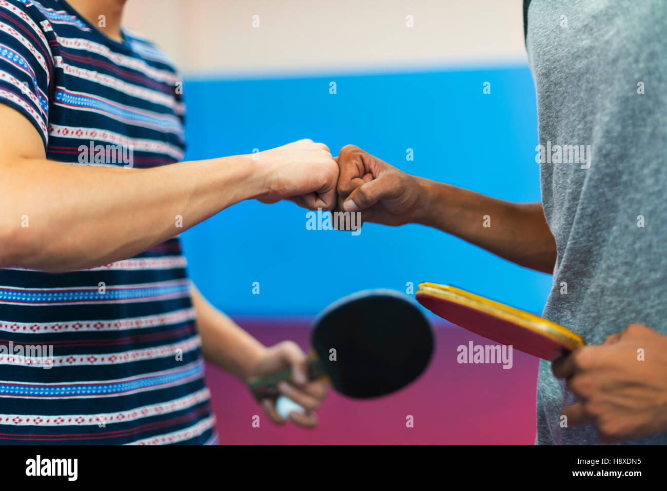 Table de ping-pong jeu de tennis pratiquer Sport Concept Banque D'Images