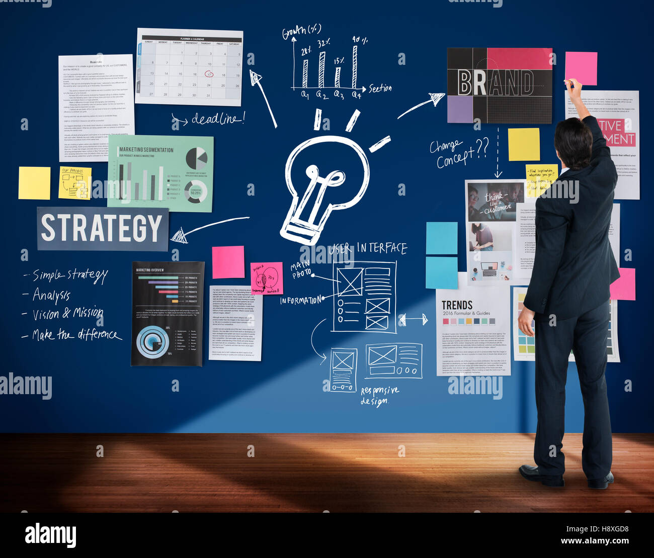 Organisation chart blueprint Banque de photographies et d’images à ...