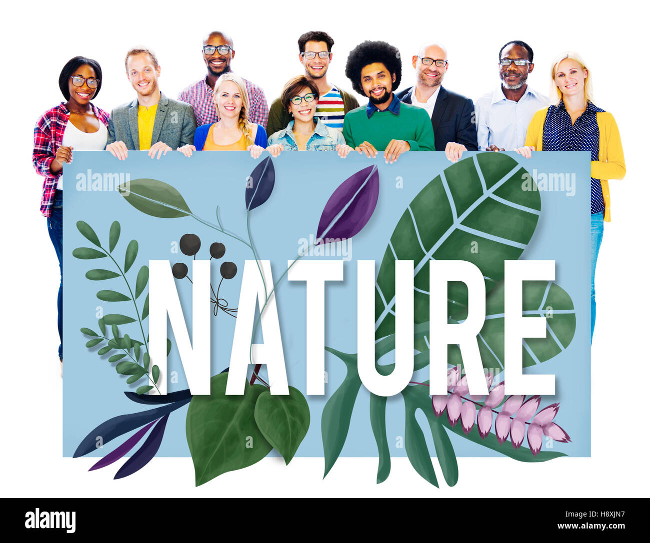 La nature et l'environnement La croissance verte Terre Concept naturel Banque D'Images