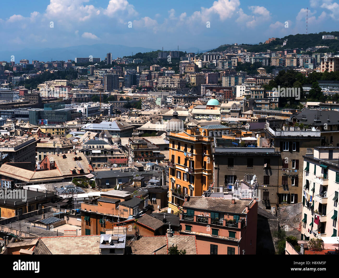 La ville de Gênes en Italie du Nord est un trésor de monuments, ruelles anciennes et de grands palais et musées Banque D'Images