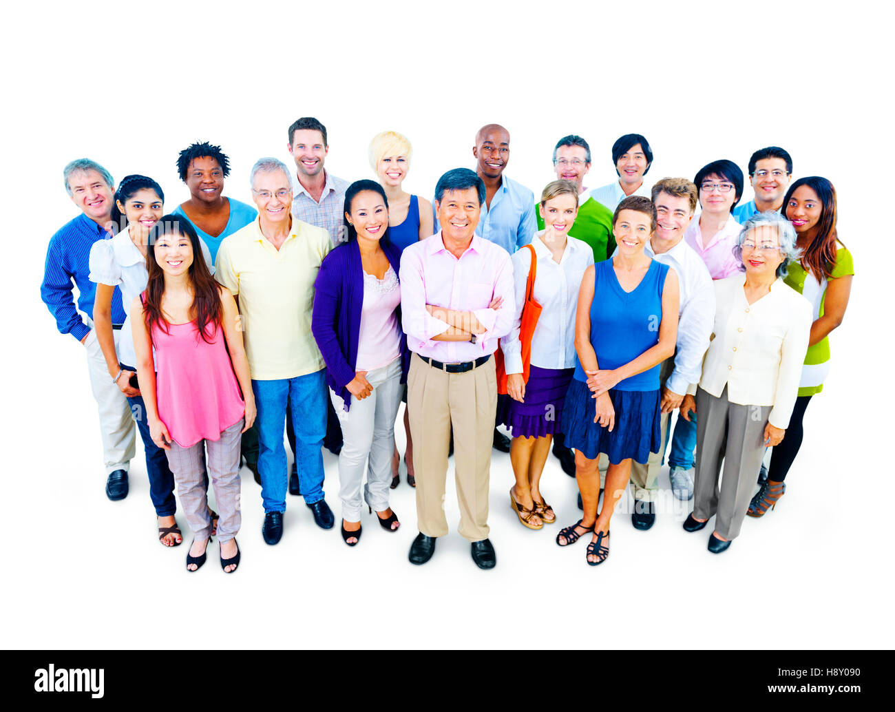 Grand groupe de gens d'affaires Banque D'Images