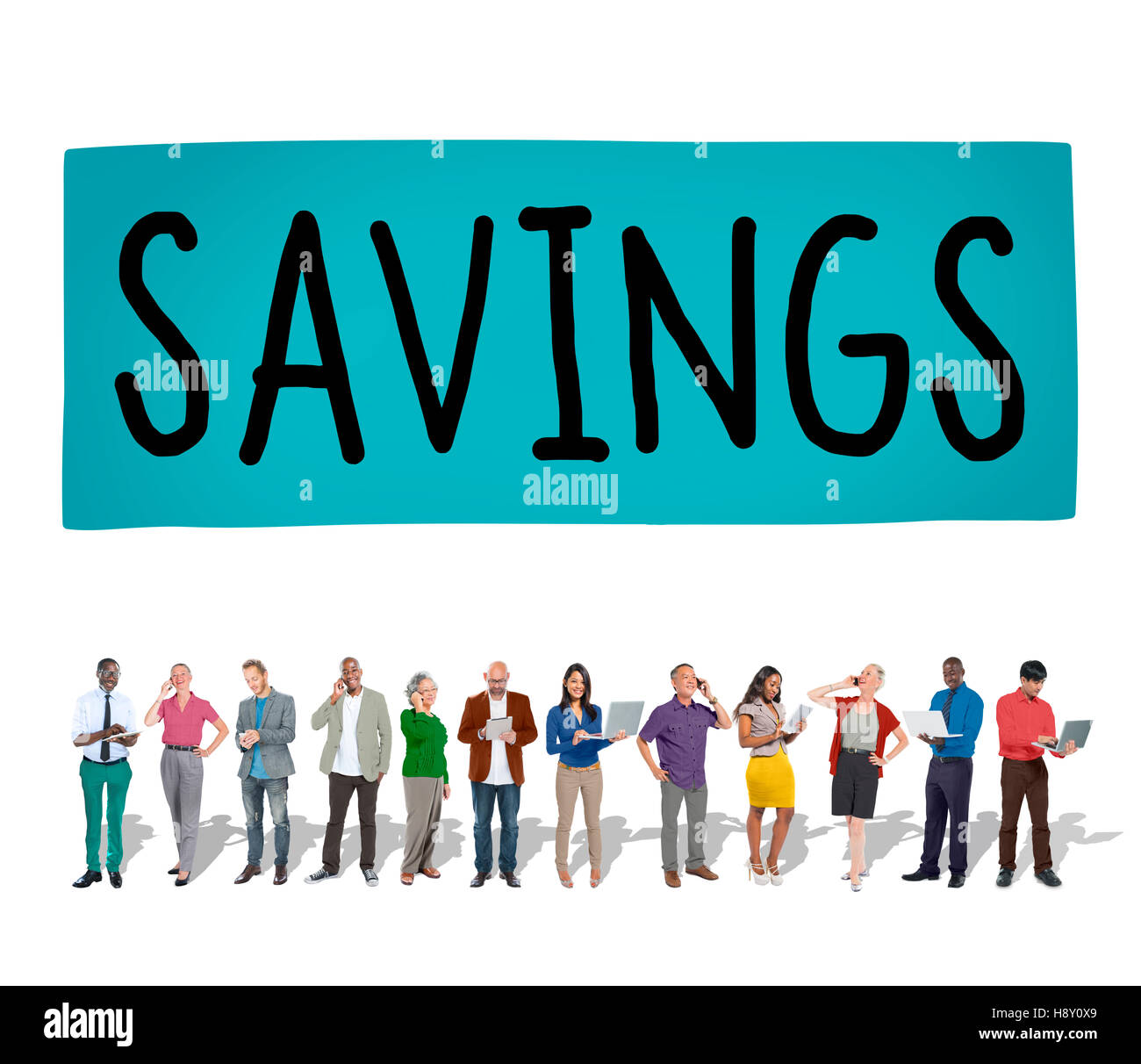 Comptabilité financière de l'argent d'épargne de l'économie Concept Banque D'Images