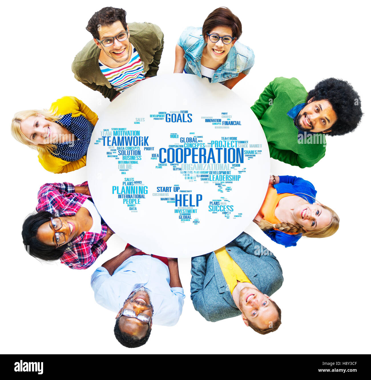 L'entreprise de planification Co., collègue d'équipe Concept Banque D'Images