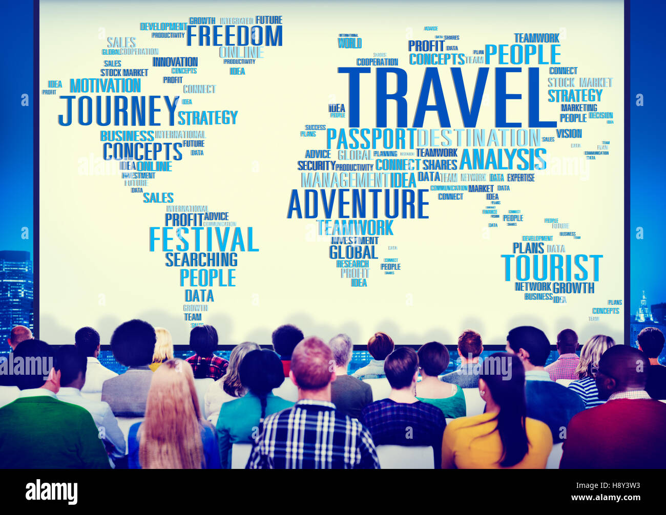 Billet d'explorer le concept d'aventure voyage Destination Banque D'Images