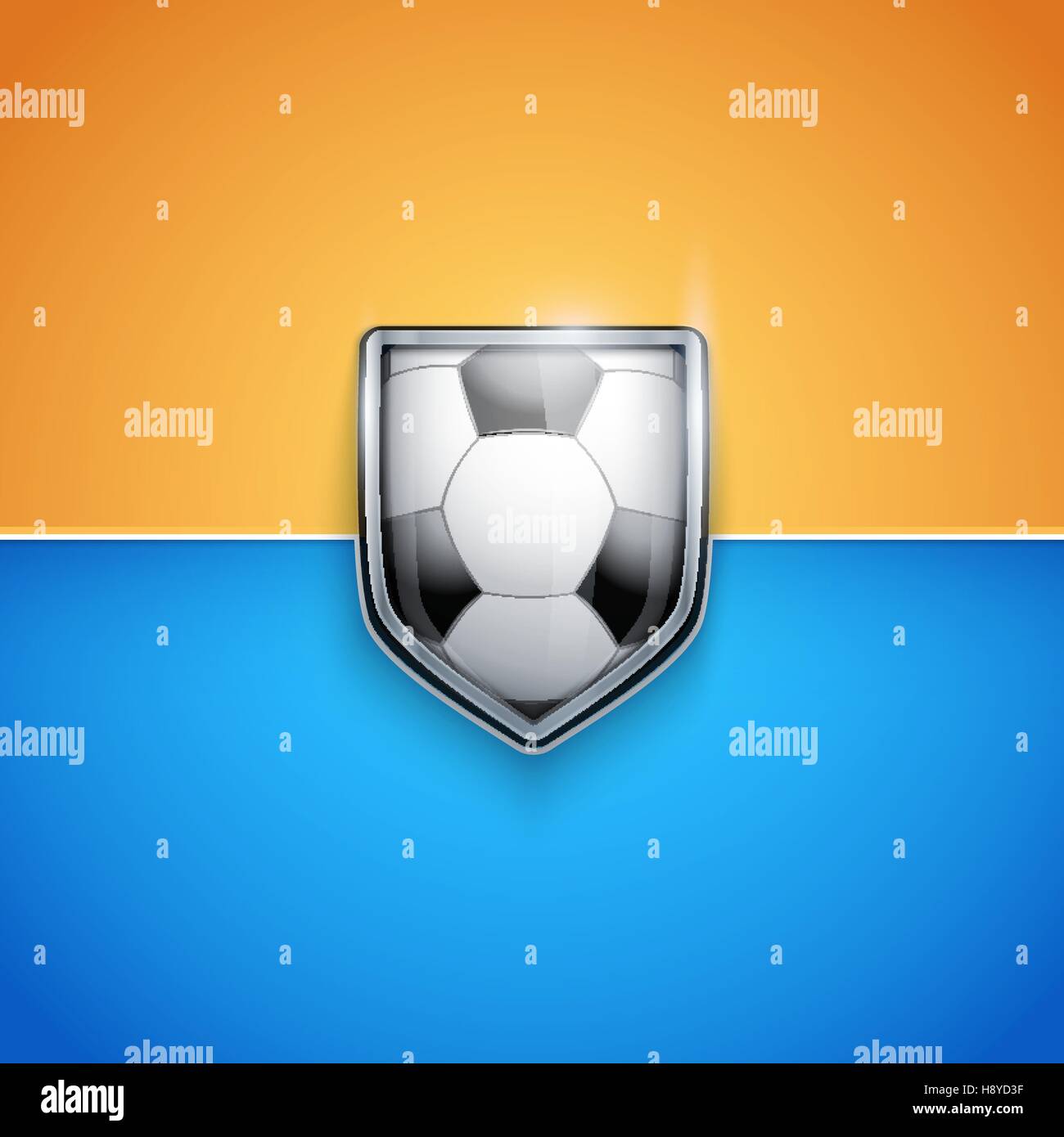 Modèle Premium de football ou soccer Illustration de Vecteur