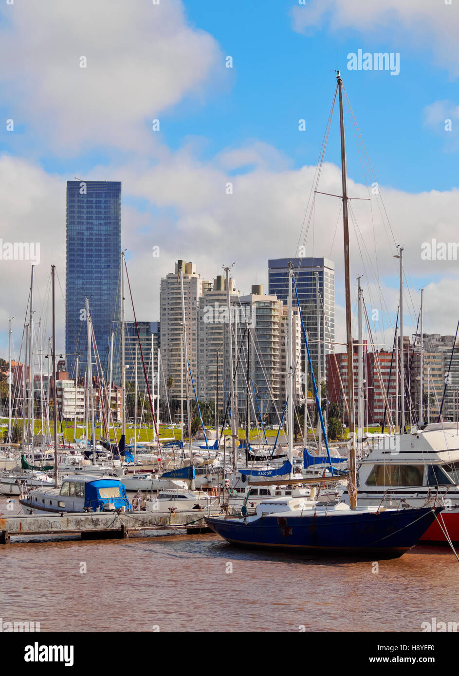 L'Uruguay, Montevideo, petit port de buceo quartier. Banque D'Images