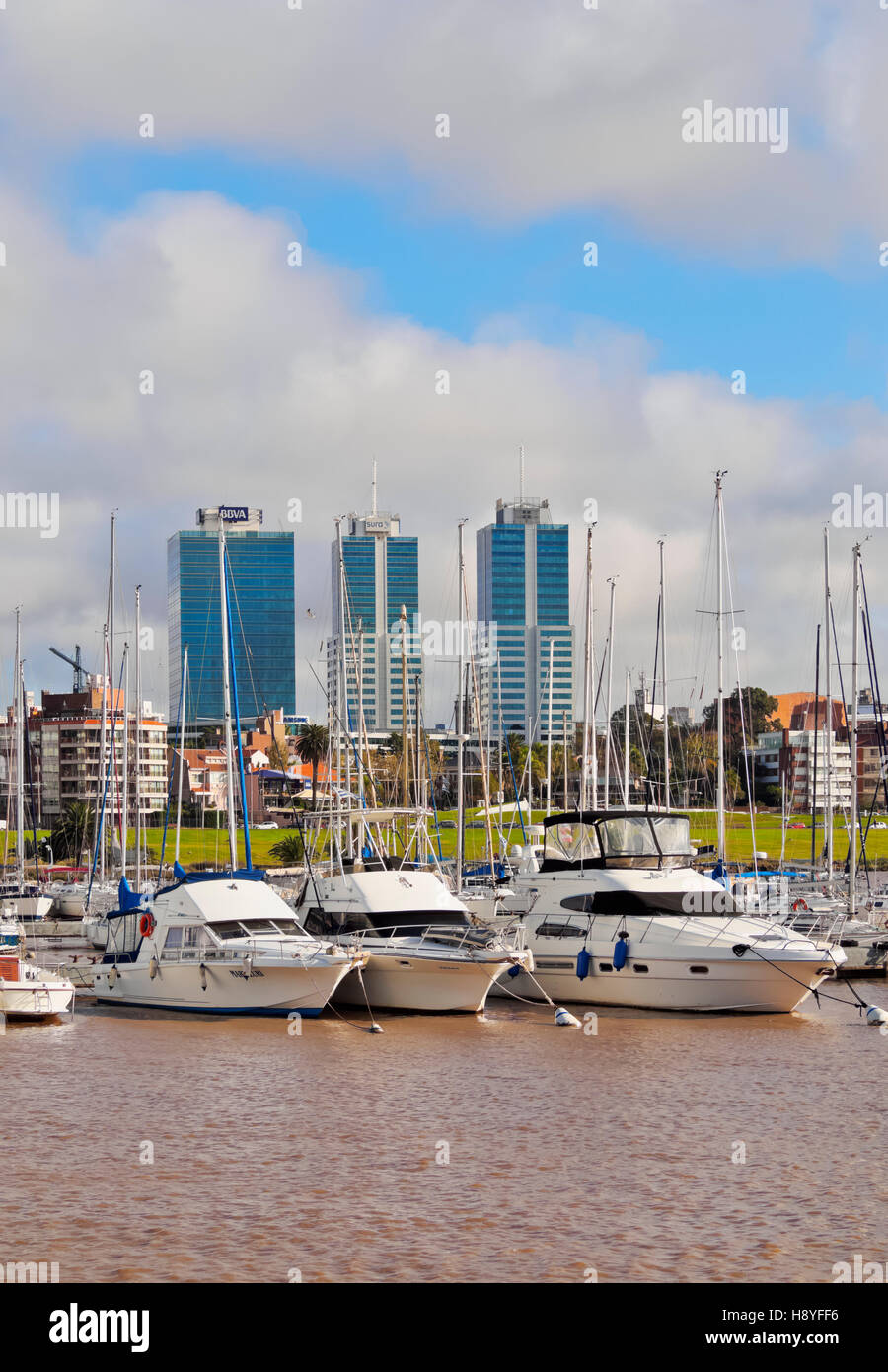 L'Uruguay, Montevideo, petit port de buceo quartier. Banque D'Images