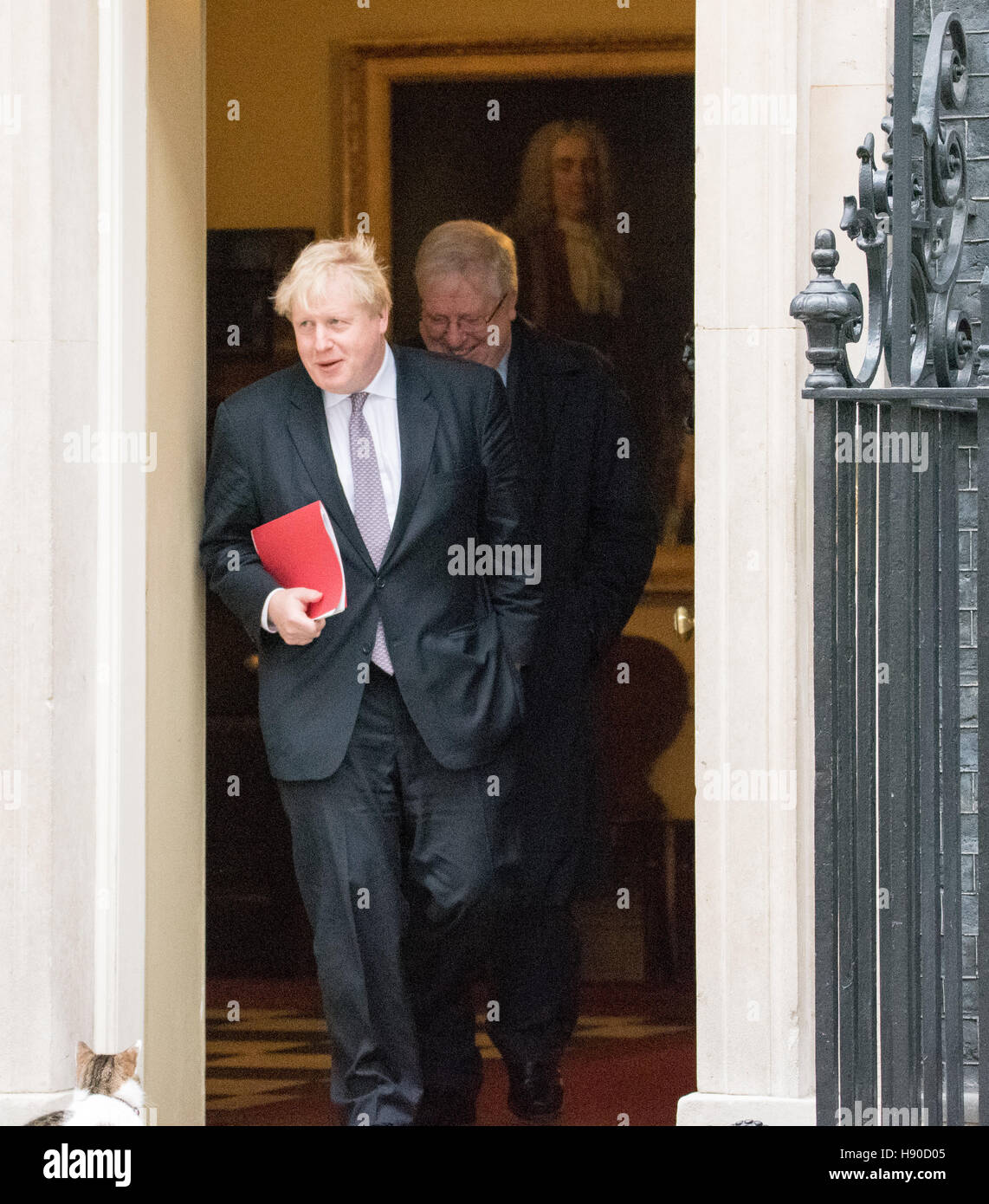Londres, Royaume-Uni. 10 janvier, 2017. Boris Johnson, Secrétaire aux affaires étrangères, feuilles 10 Downing Street Crédit : Ian Davidson/Alamy Live News Banque D'Images
