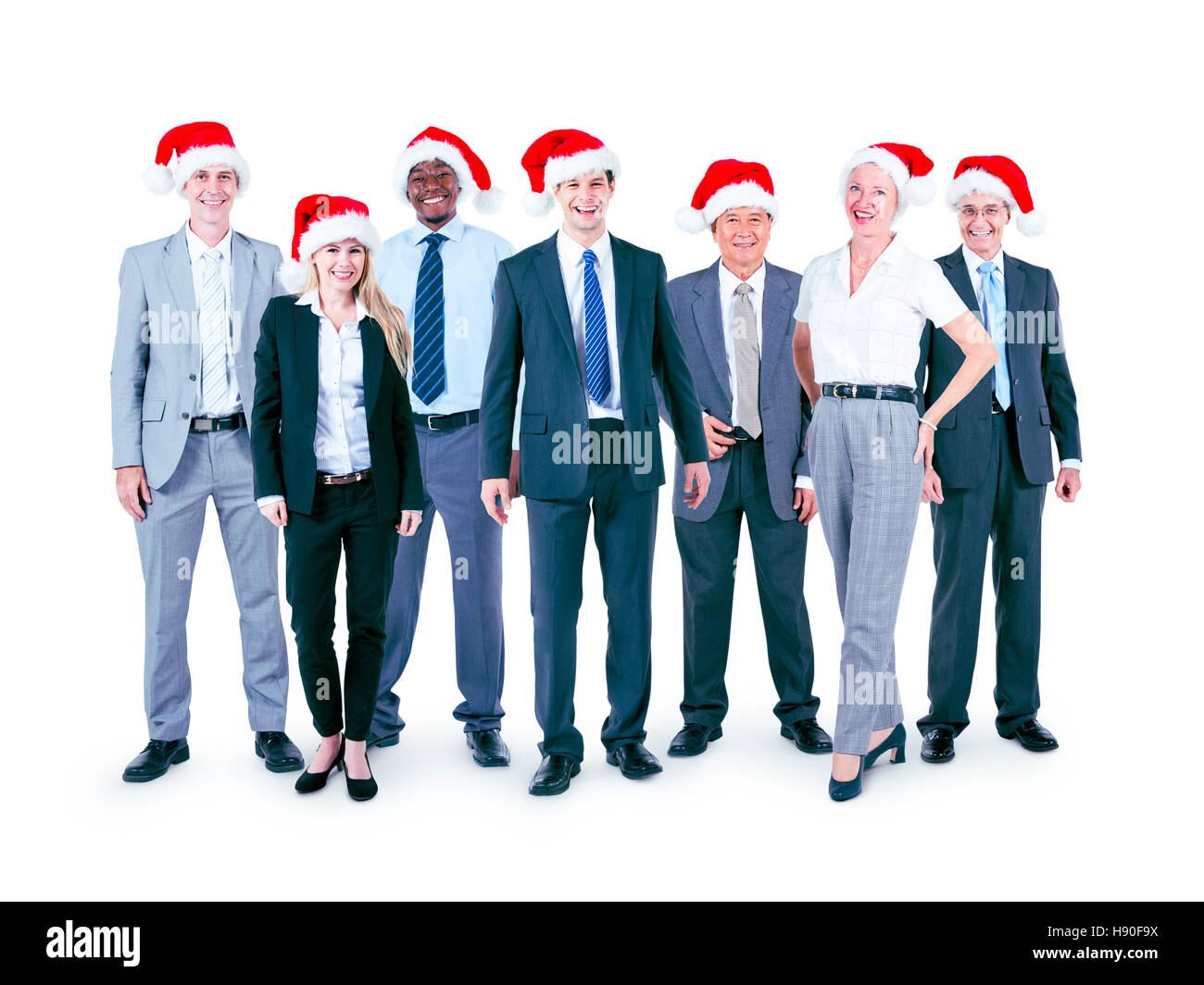 Les gens d'affaires fête Noël la notion d'entreprise Banque D'Images