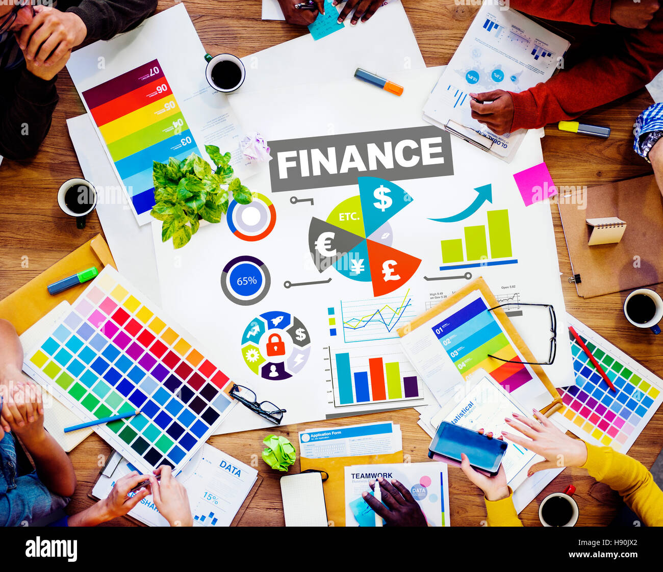 Graphique à barres finances argent investissement business concept Banque D'Images