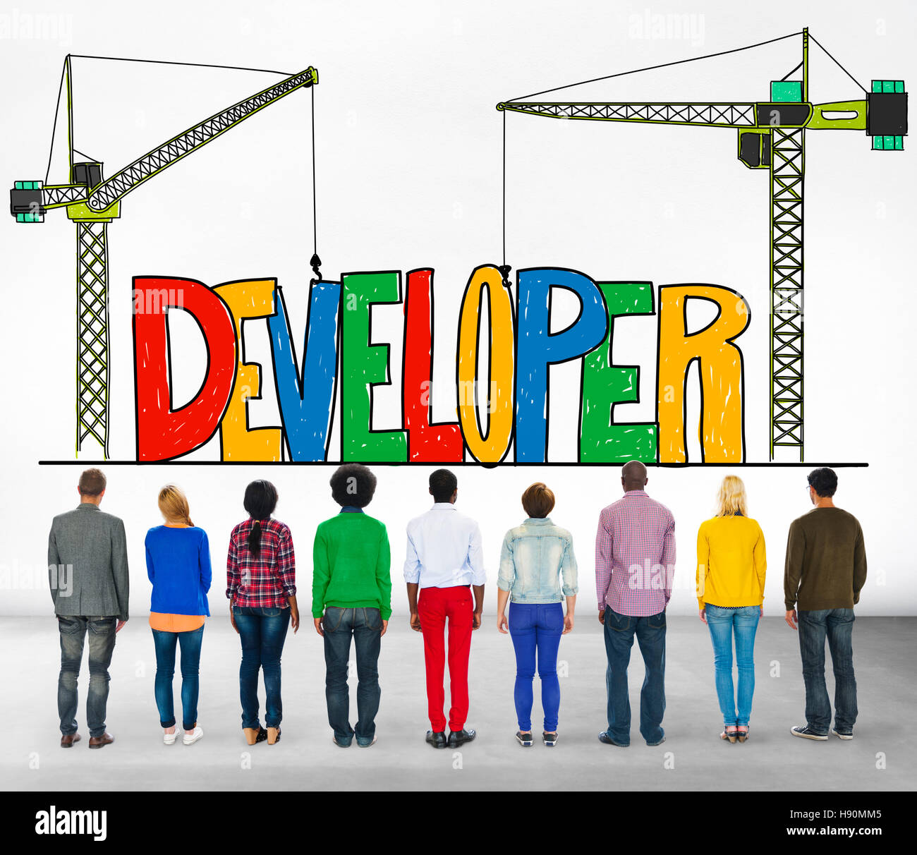 Améliorer la gestion des Compétences Développement développeur Concept Banque D'Images