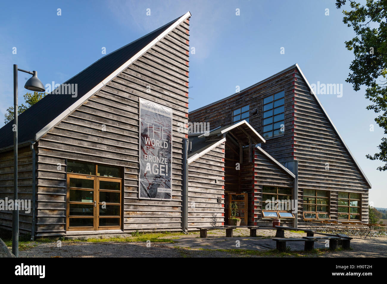 Vitlycke museum à Lysekil, Centre du patrimoine mondial, la Suède Banque D'Images